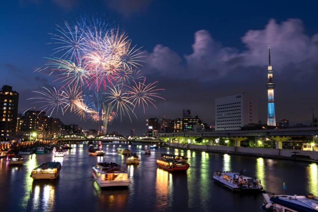 *301 Oshiage Sta 3Mins Walk! Wi-Fi Elevator Apartment โตเกียว ภายนอก รูปภาพ