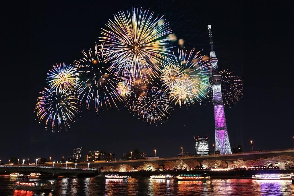 *301 Oshiage Sta 3Mins Walk! Wi-Fi Elevator Apartment โตเกียว ภายนอก รูปภาพ